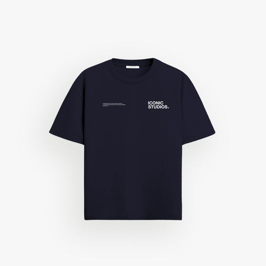 Premium Oversized Shirt French Navy · Iconic