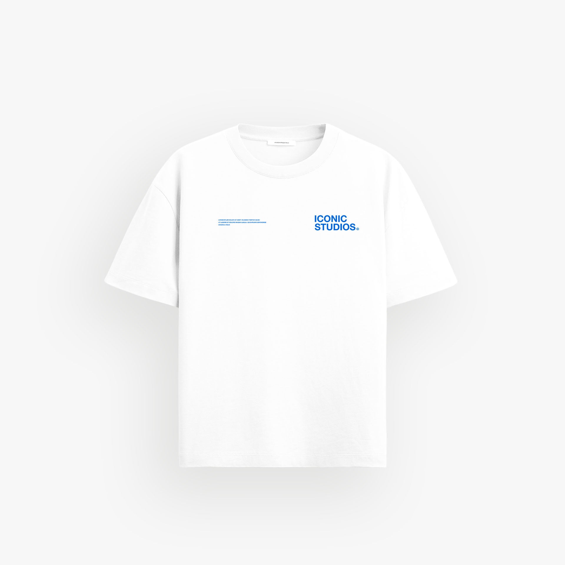 Premium Oversized Shirt White · Iconic