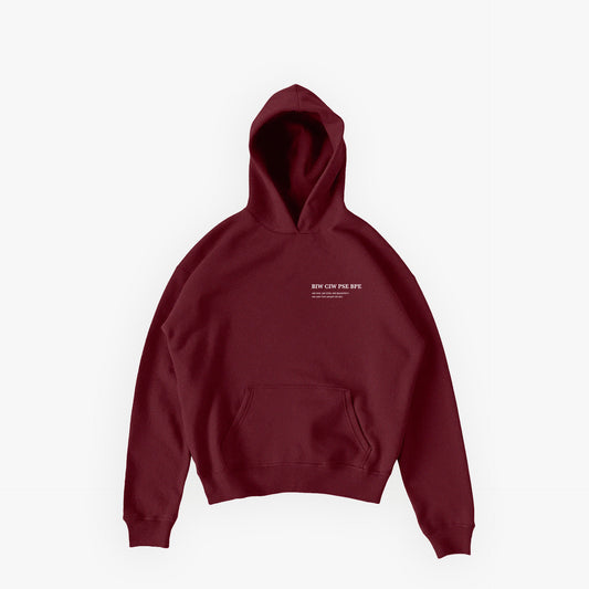 Studios Essentials Hoodie N°4 Velvet Wine · 23X053-2