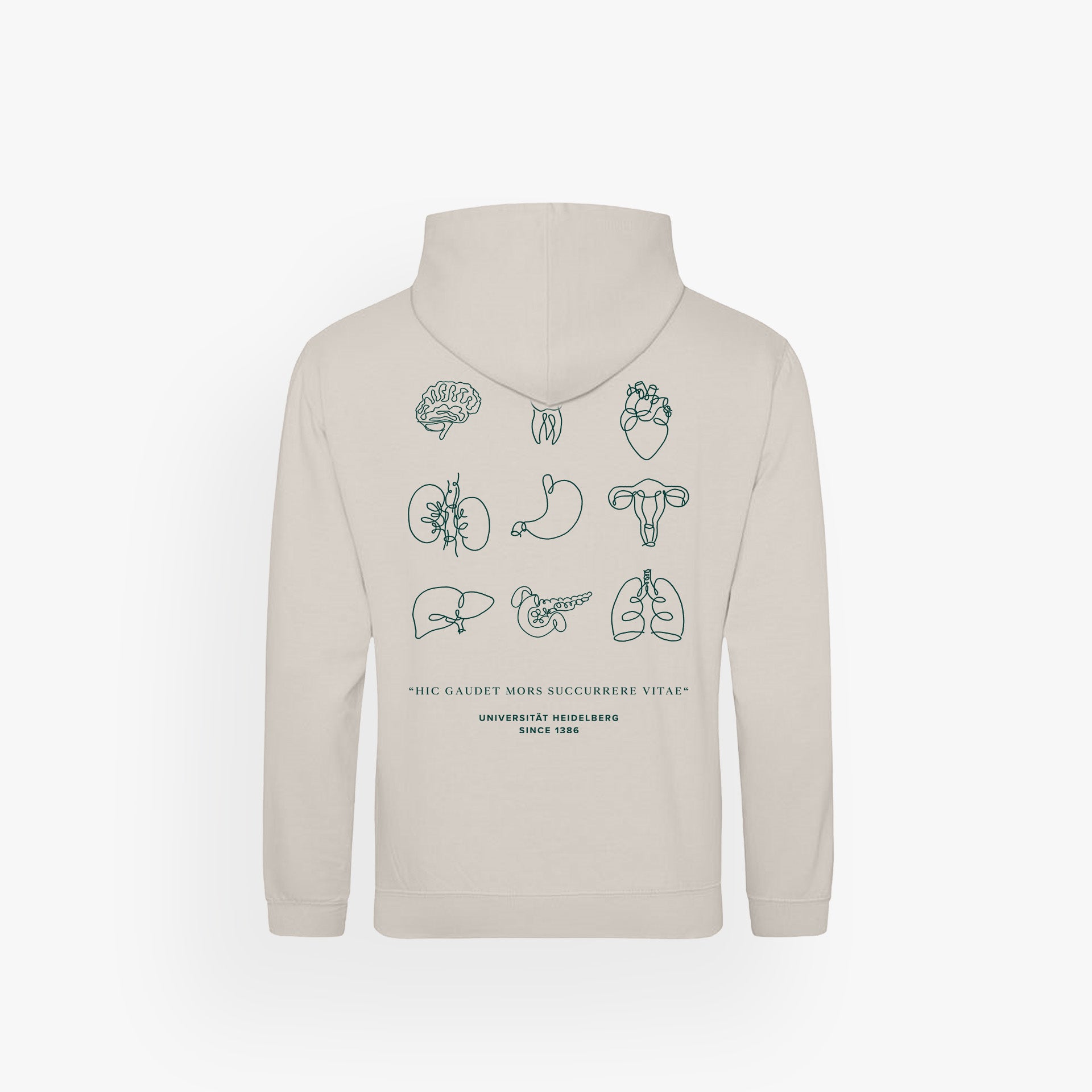 UHM · Basic Hoodie Natural Stone · 23X080-2