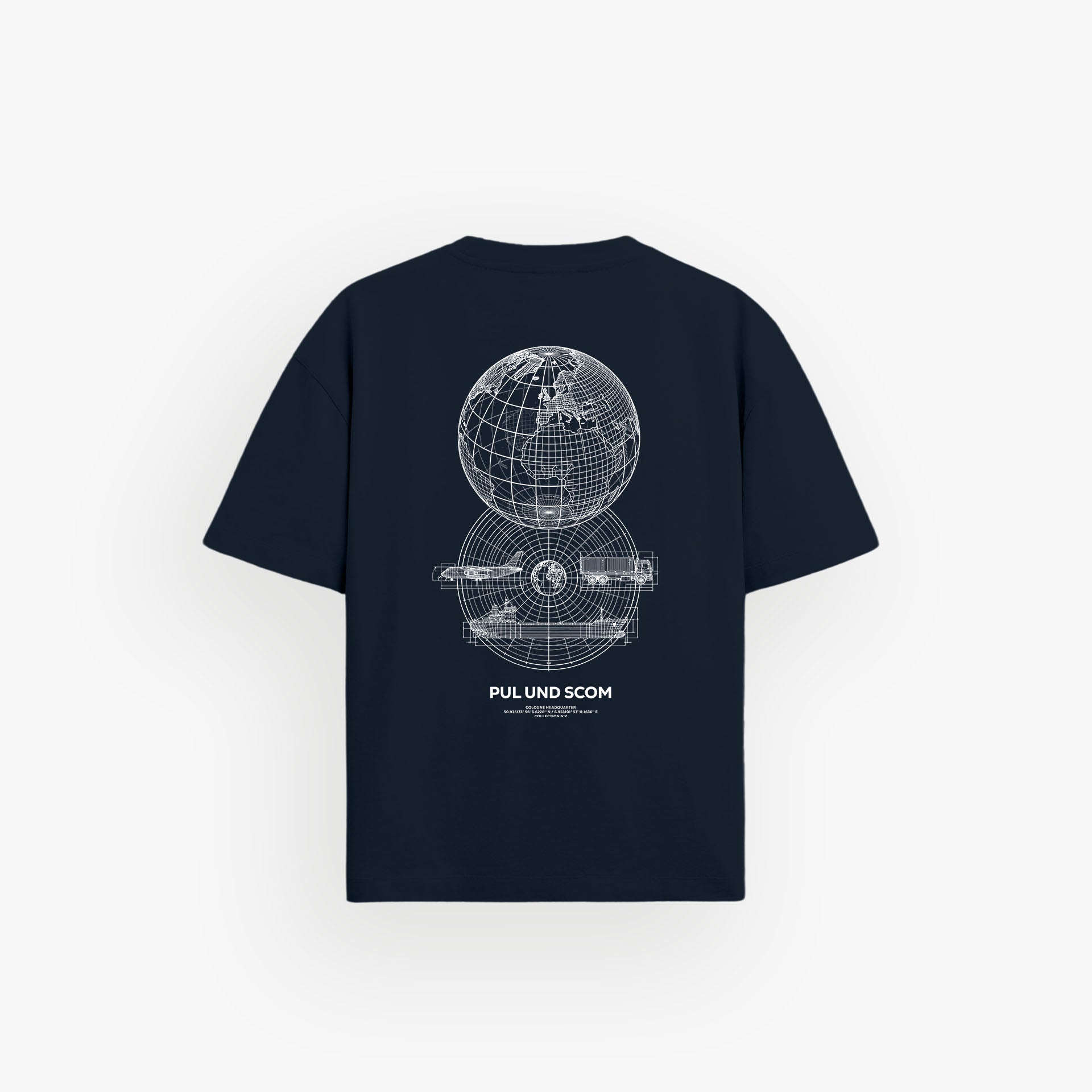 Iconic Oversized Shirt French Navy · 23X140-2