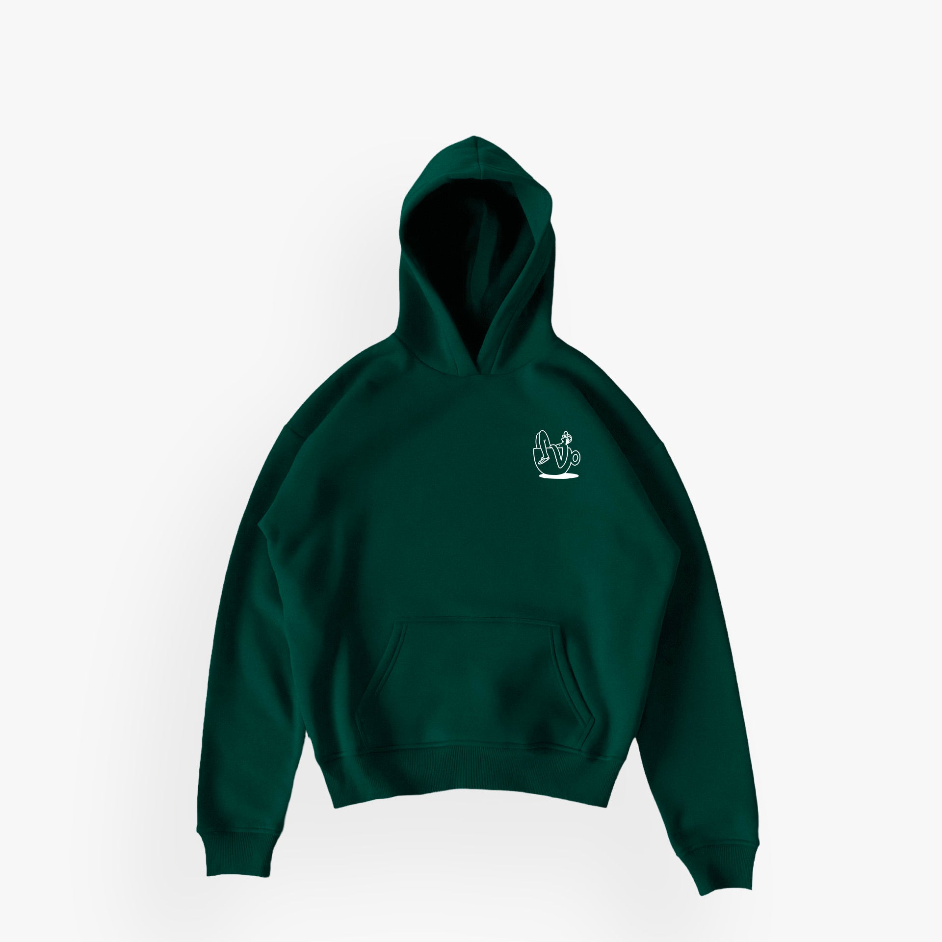 HRSG · Studios Essentials Hoodie N°2 Alpine Green · 23X146-1