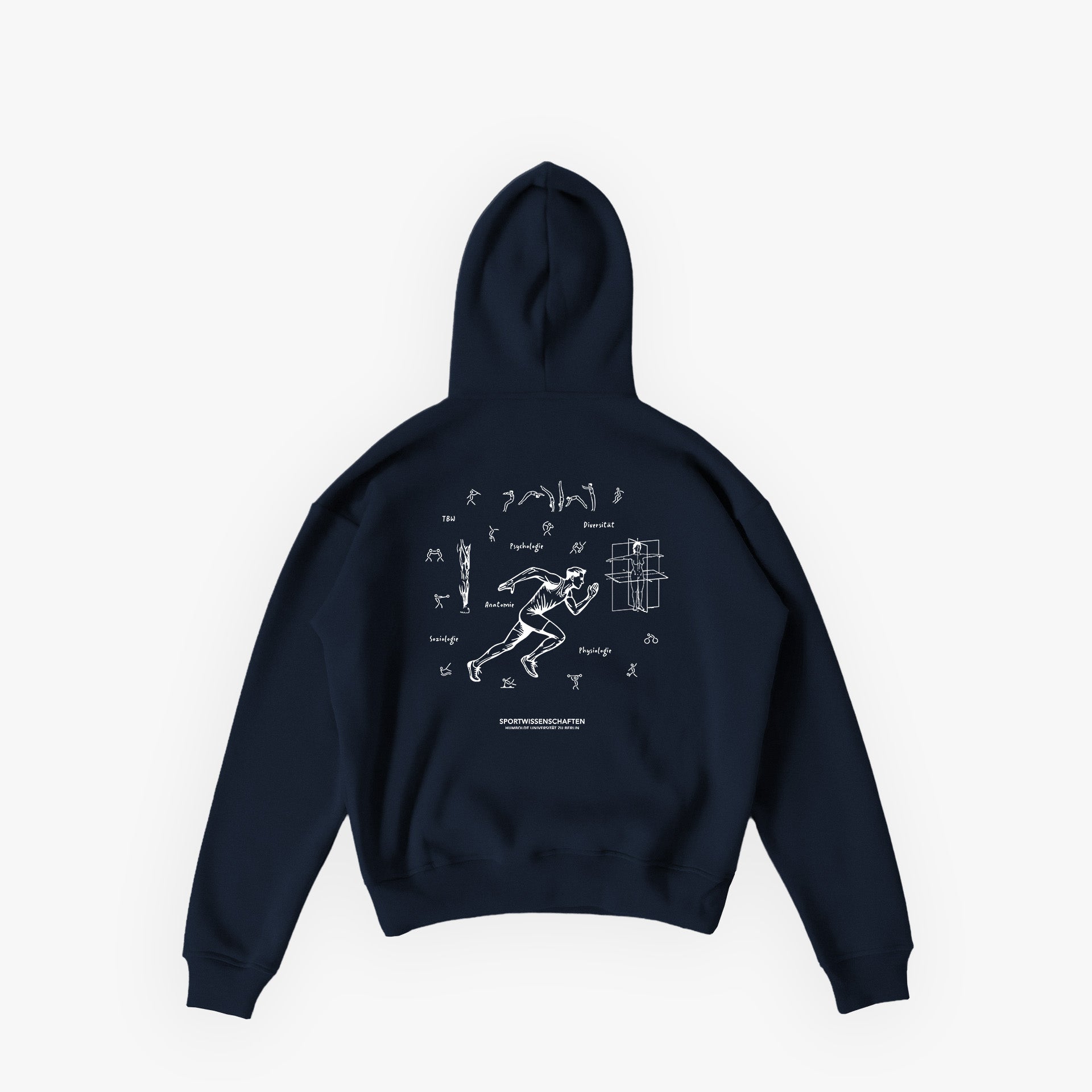 Studios Grand Hoodie French Navy · 23X161-2