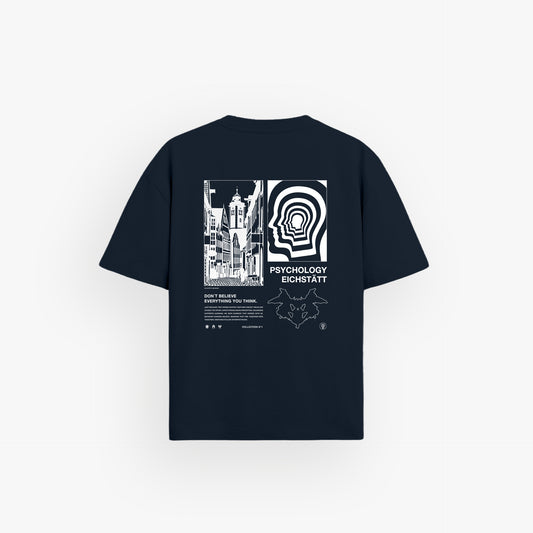 Iconic Oversized Shirt French Navy · 23X213-1