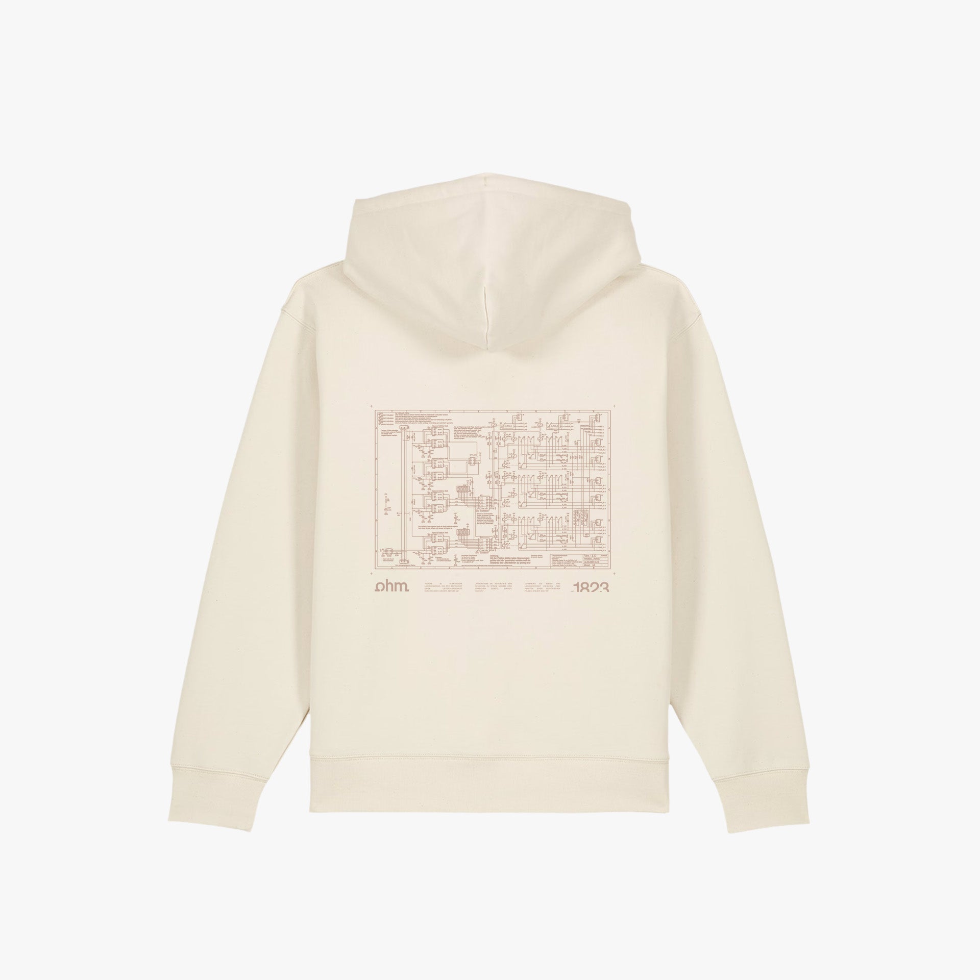Iconic Zip Hoodie Raw Ivory