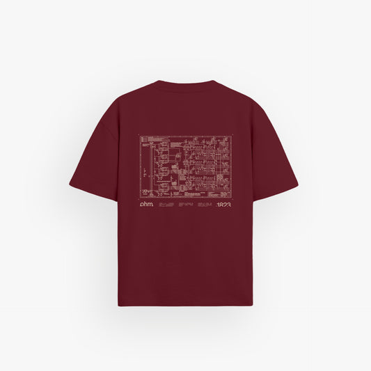 Heavy Oversized Shirt Velvet Wine