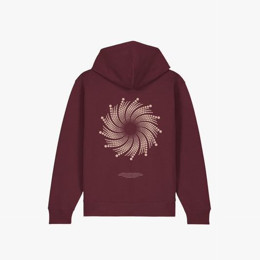 Iconic Zip Hoodie Velvet Wine