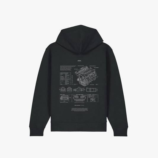 Iconic Zip Hoodie Black