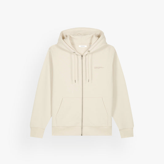 Iconic Zip Hoodie Raw Ivory