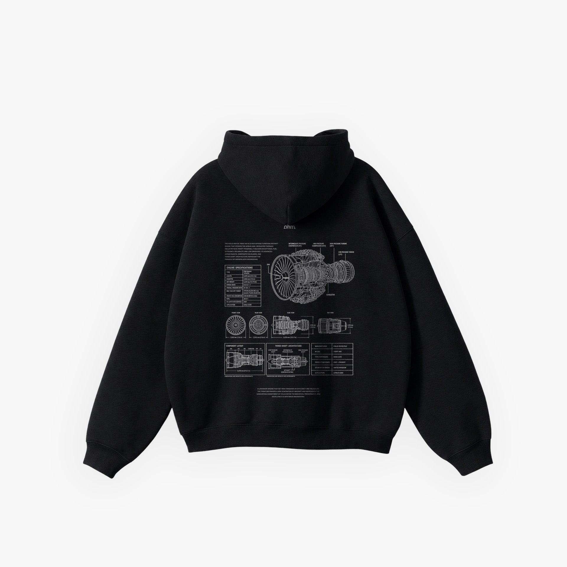 Iconic Fashion Hoodie Black